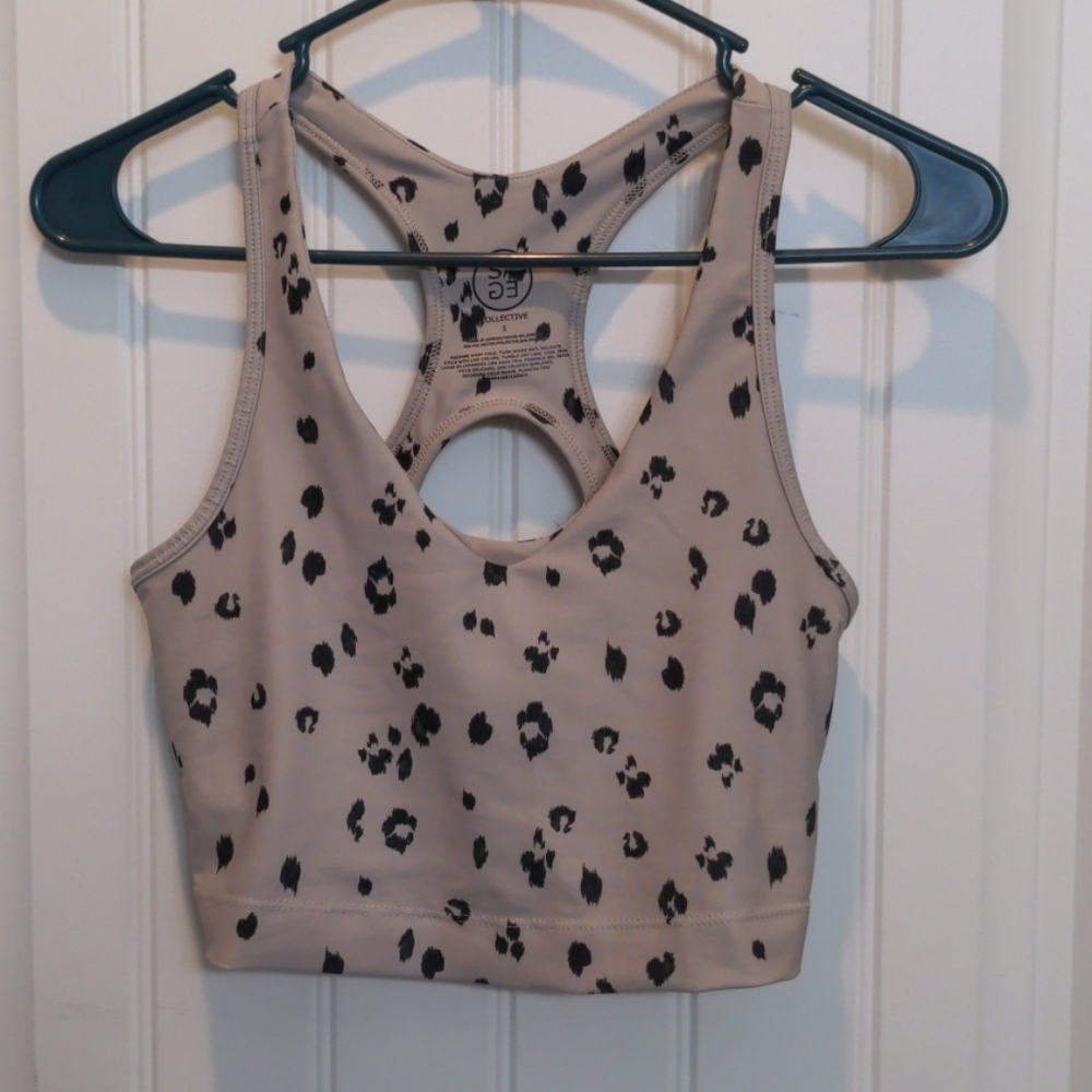 Sage cheetah crop top bra - Picture 1 of 4